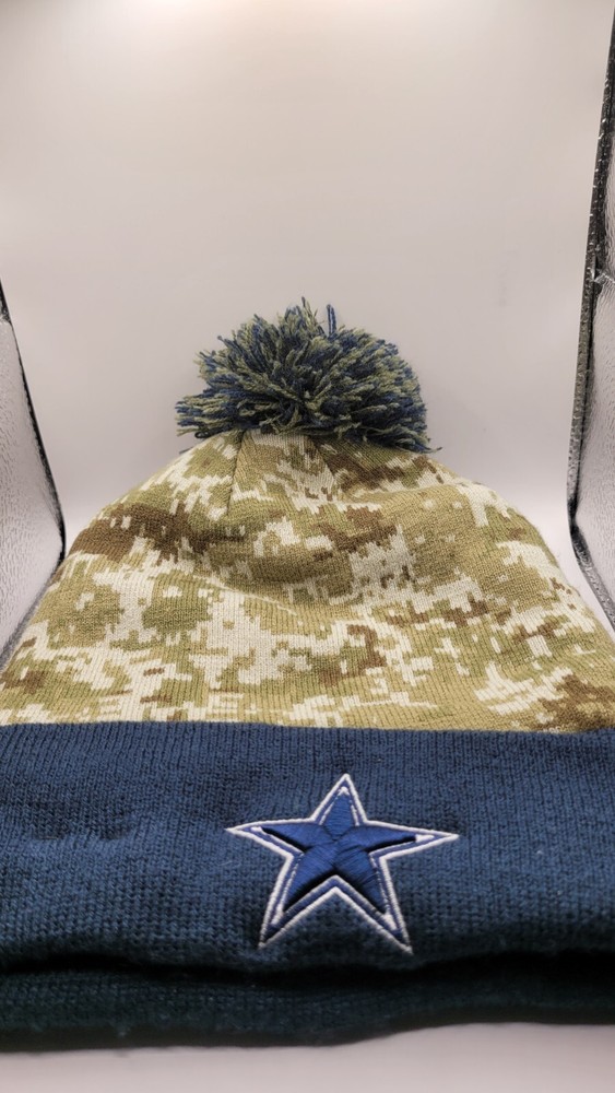 New Era Salute To Service Dallas Cowboys Beanie Navy Blue/Camo