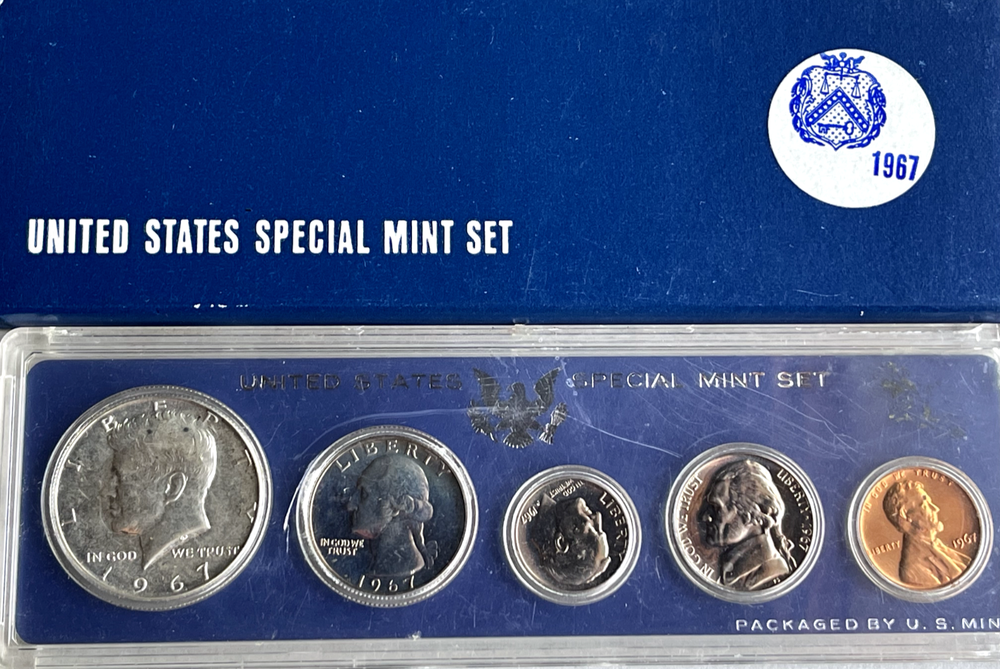 1967 United States Special Mint Set 40% Silver Coin