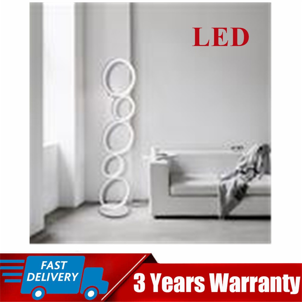 Modern 24W LED Floor Light Stand Lighting Reading Lamp Fixtures Living Room USA