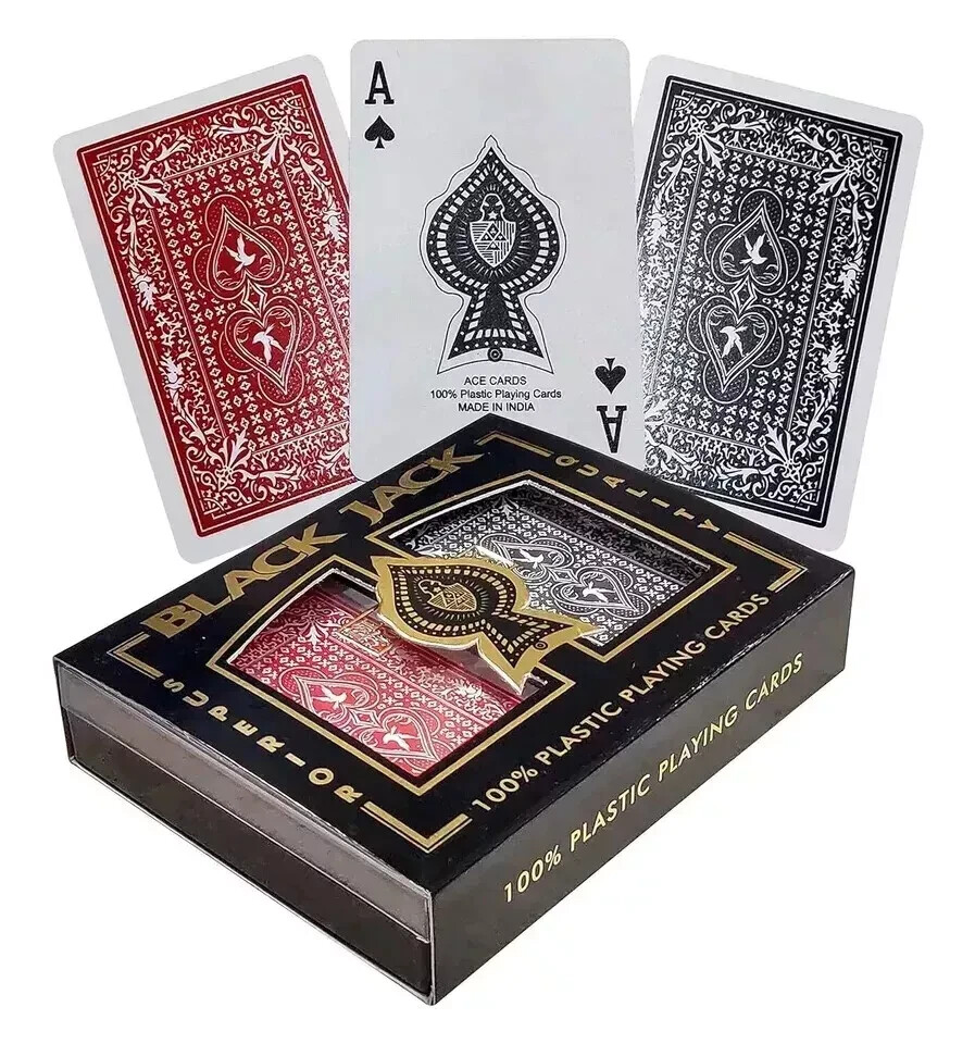 Premium Plastic Bridge Playing Cards With Case (2 Decks)by Ace Card Company