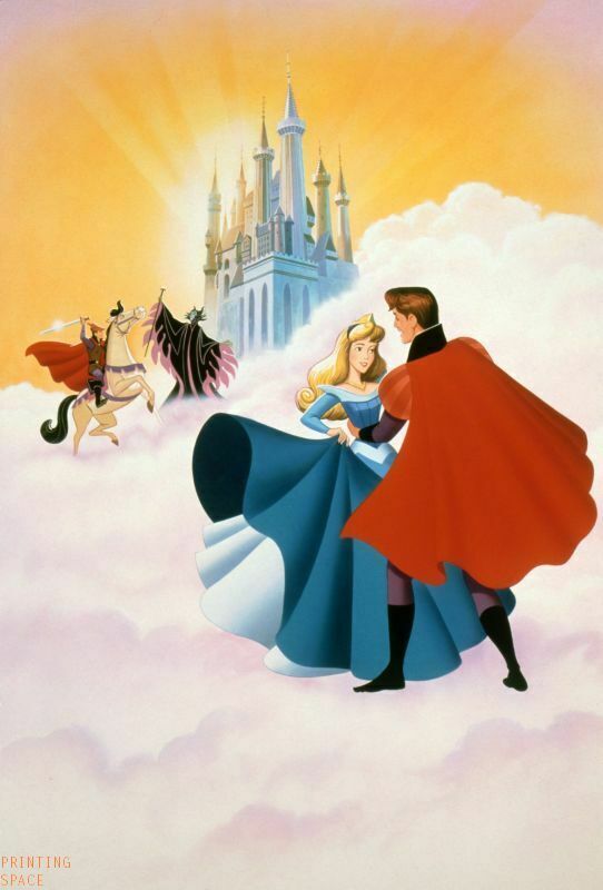 Vintage Disney Sleeping Beauty Collectors Poster 20x30 Classic Film Art