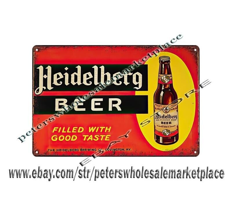 Vintage Beer Bar Tavern Metal Tin Sign for Home Kitchen Pub Wall Decor