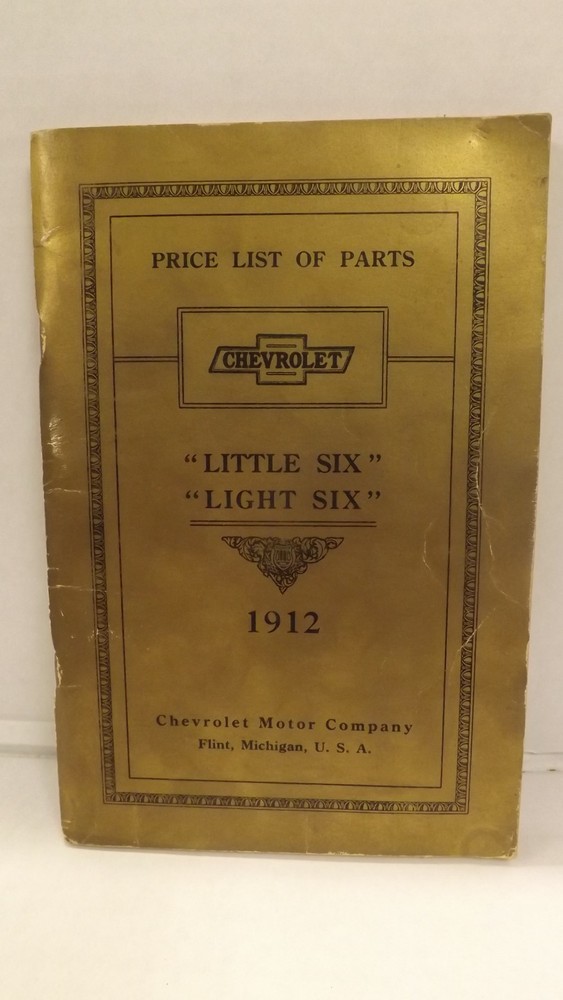 Vtg Original 1912 Chevrolet 