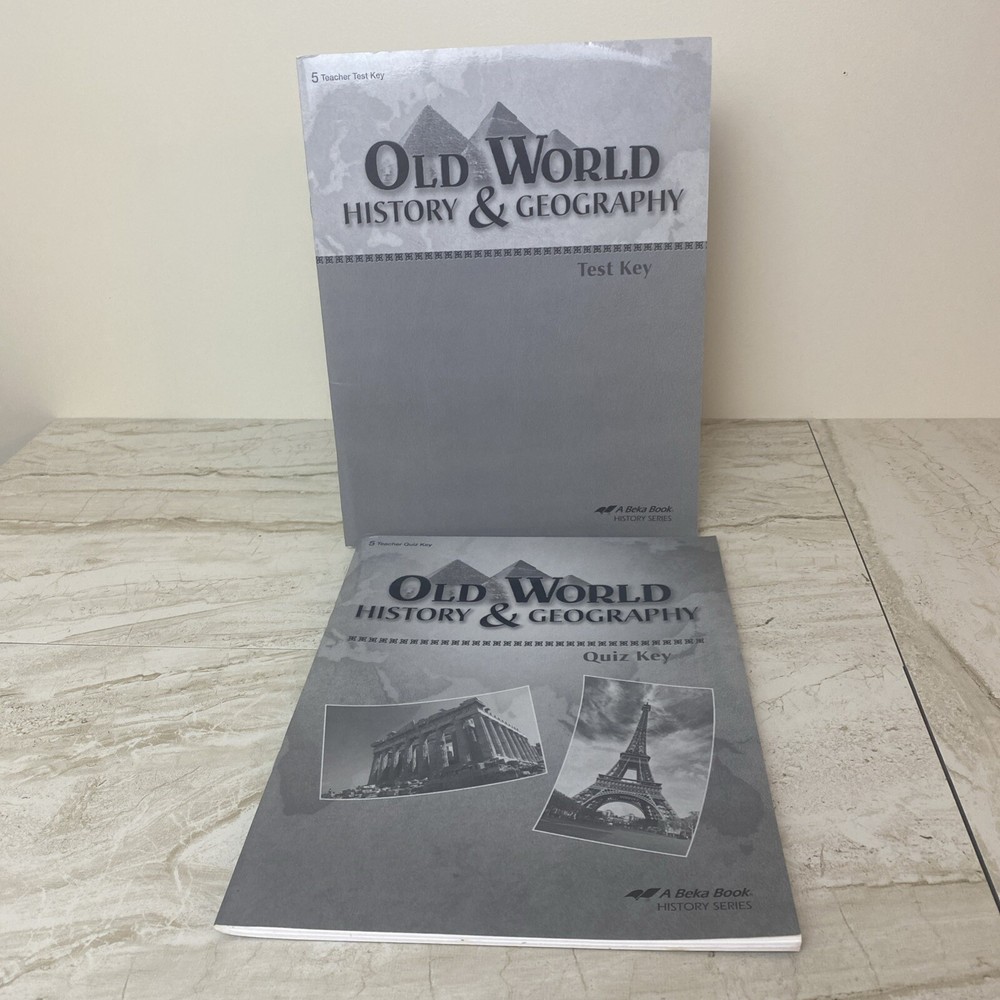 Abeka Old World History and Geography Teacher Test  & Quiz Keys 4th Ed SET-image