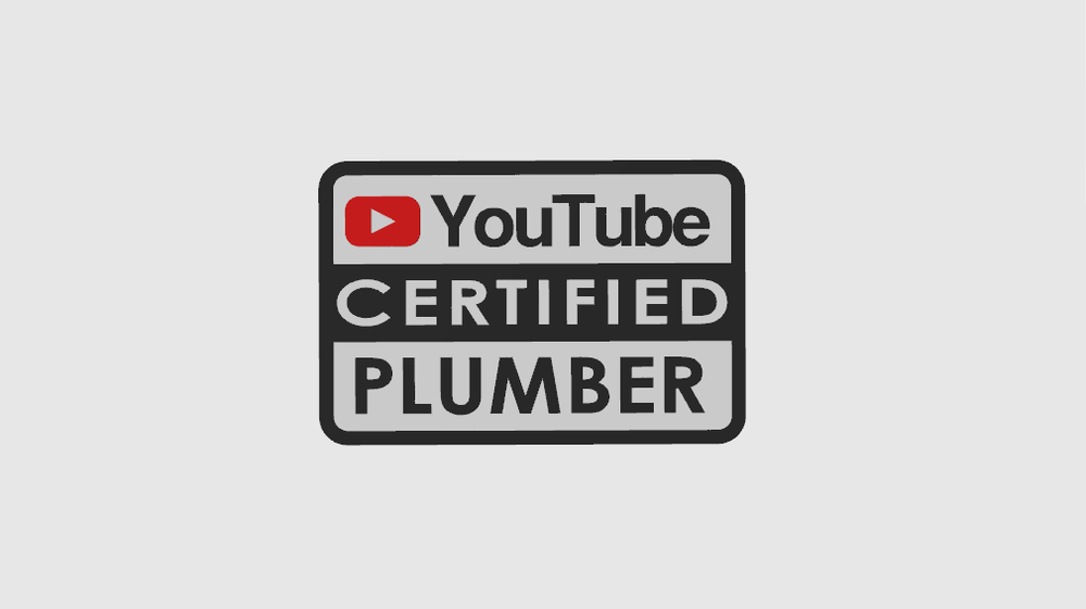 Youtube Certified Plumber Magnetic Novelty Tool Box Badge 3D Printed Magnet