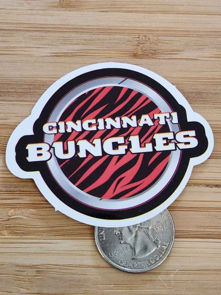 CINCINNATI BUNGLES NFL Sticker Football Team Decal Fan Gift