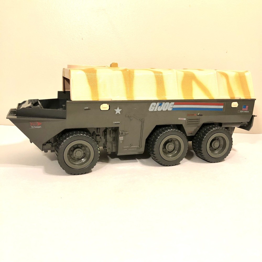 GI Joe Hasbro APC Amphibious Personnel Carrier Vehicle Transport Incomplete