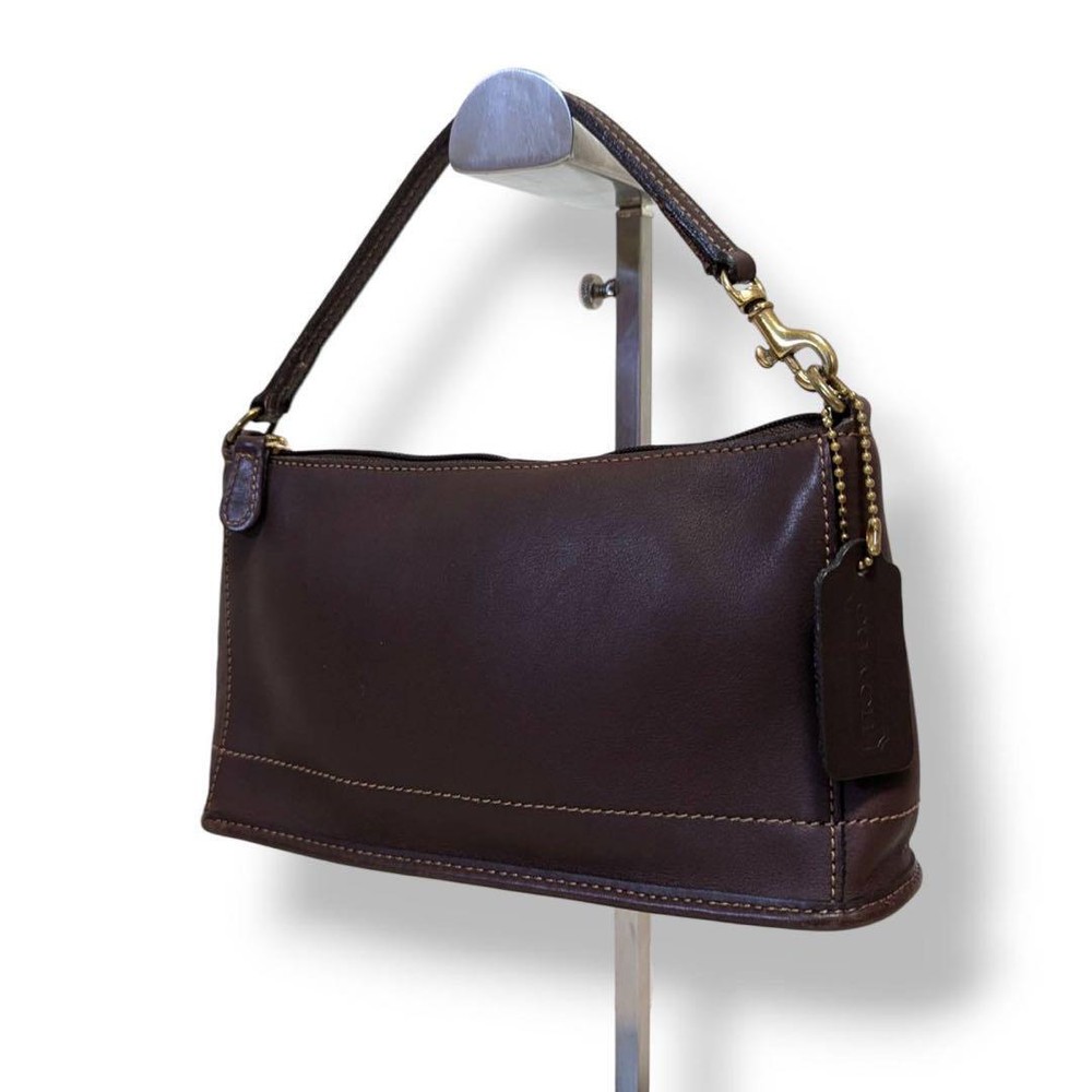 Vintage Coach 9311 Demi Bleecker Brown Leather Crossbody Handbag