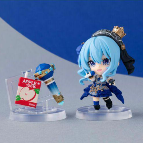 Hololive Suisei Hoshimachi Deformed Mini Figure with Apple Juice