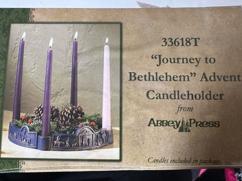 VTG Abbey Press Gift  Advent Wreath – Journey to Bethlehem Advent OB-image