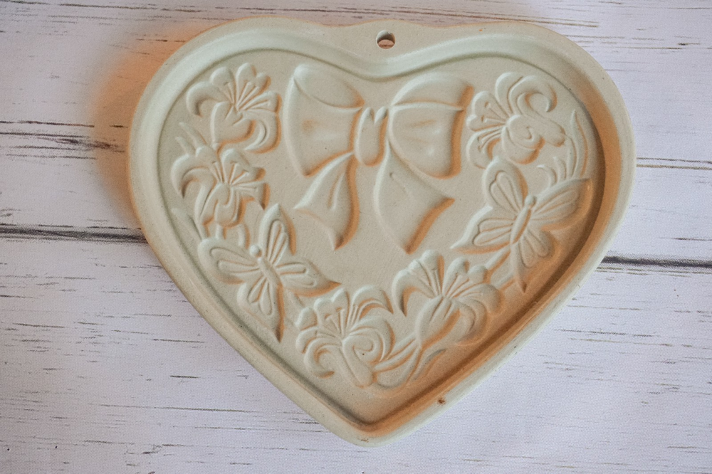 Vintage Pampered Chef Stoneware Cookie Mold Summer Wreath 2003 Collectible