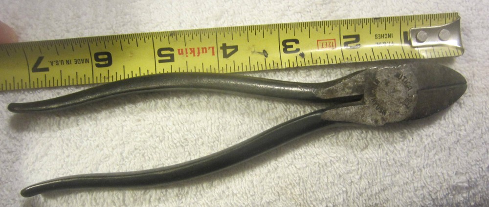 1 N.Y. Telephone Pliers Utica 39-7” Diagonal cutting wire cutters tool VTg phone