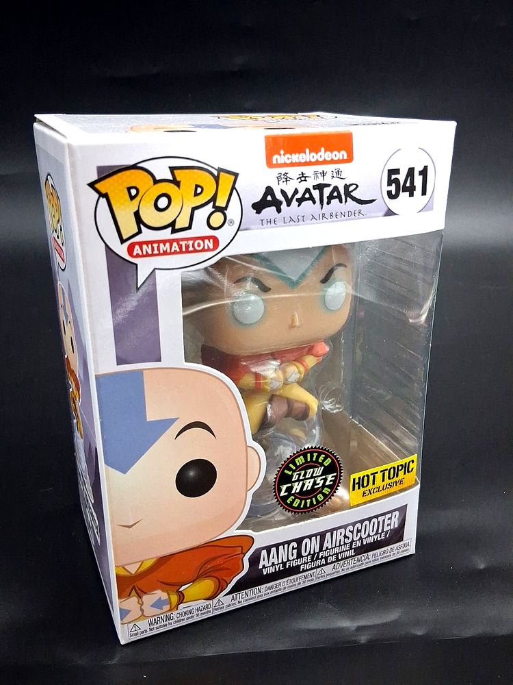 Aang On Airscooter Avatar Last Airbender #541 Funko Pop Figure New Glow Chase-image