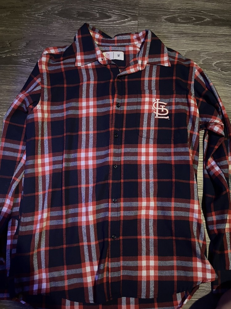 St. Louis Cardinals Flannel Shirt Medium SGA Brand New in Theme Night