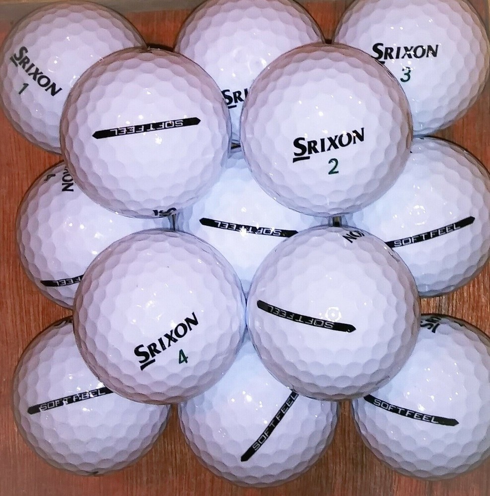 50 Srixon Soft Feel Used Golf Balls in (AAAAA) 5A MINT Condition