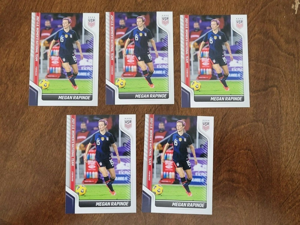 Megan Rapinoe 5 Card Lot 2021 USWNT Panini Instant Soccer Trading Cards