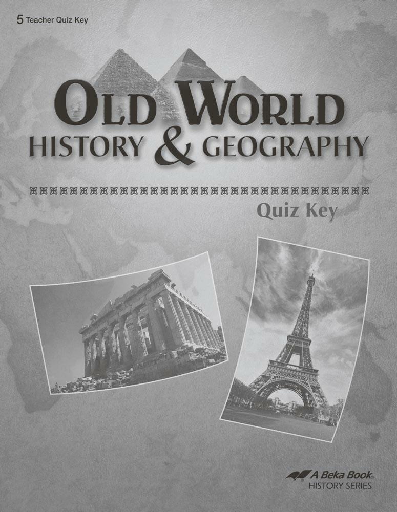 Abeka 5th Grade Old World History Geography Quiz Answer Key  -image