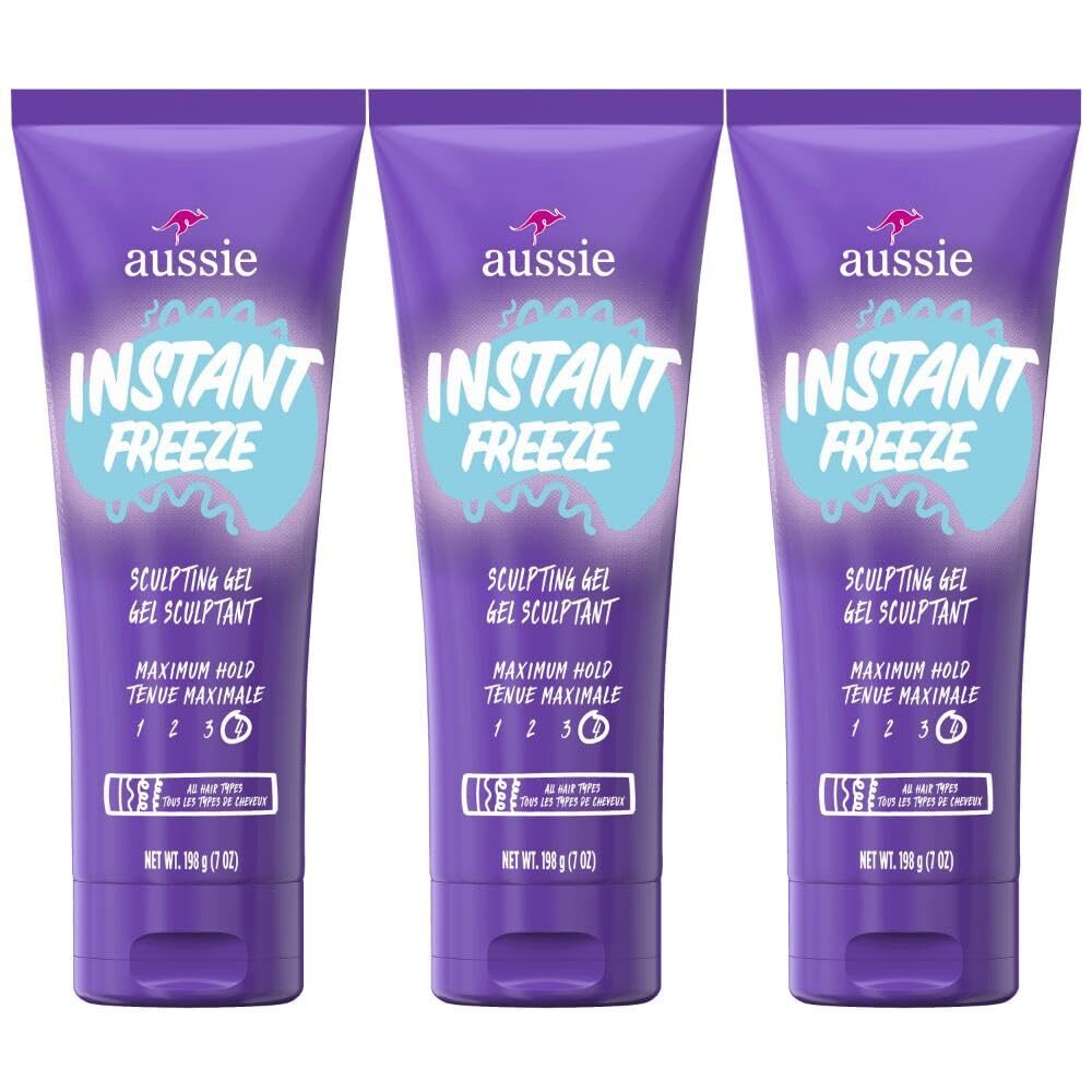 Instant Freeze Sculpting Hair Gel Maximum Hold No Flaking Long-Lasting with J...