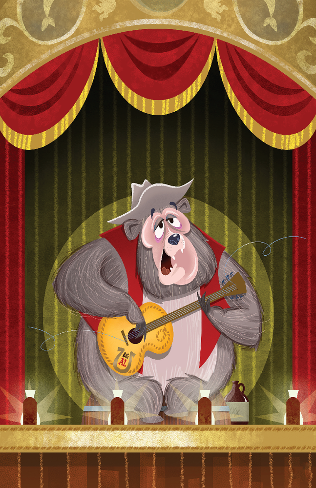 Disney Country Bear Jamboree Big Al 13x19 Satin Poster Print