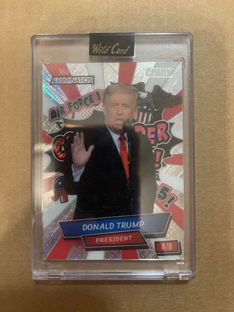 Donald Trump, 2024 Wild Card, Inc Alumination Comix, Commander in Chief #’d 4/8