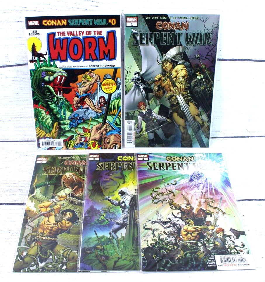 Conan Serpant War #0-4 Set Complete  Comic Books Marvel