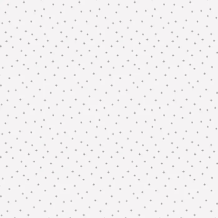 Quilting Patchwork Fabric Birdhouse Basics Cross Cream Black 50x55cm FQ