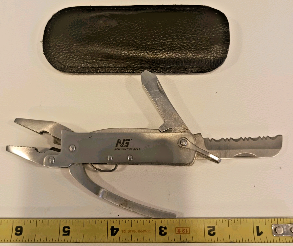 Barlow Multi-tool knife pliers screwdriver bottle opener saw Stainless Steel