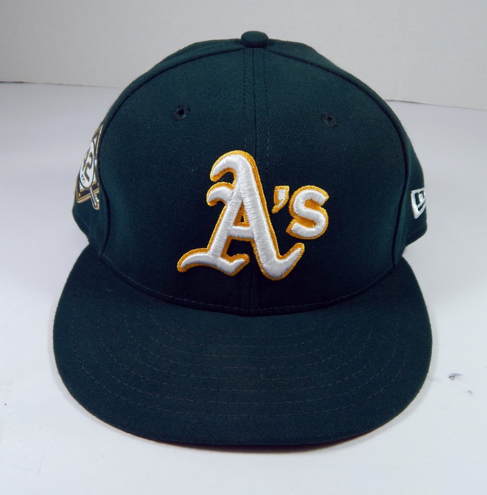 2022 Oakland A's Athletics Tony Kemp #5 Game Issued Dark Green Hat Robinson 0