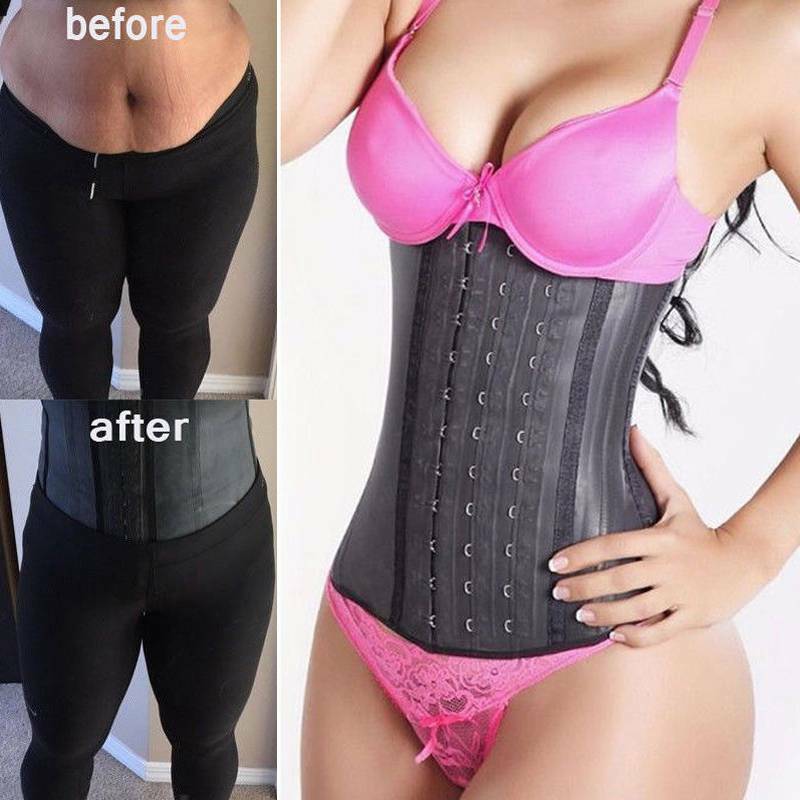 Colombian Latex Waist Trainer Faja Reductora Slimming Boned Body Shaper Belt