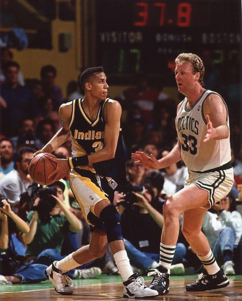 Reggie Miller Pacers-Larry Bird Celtics Sports 8x10 PHOTO PRINT