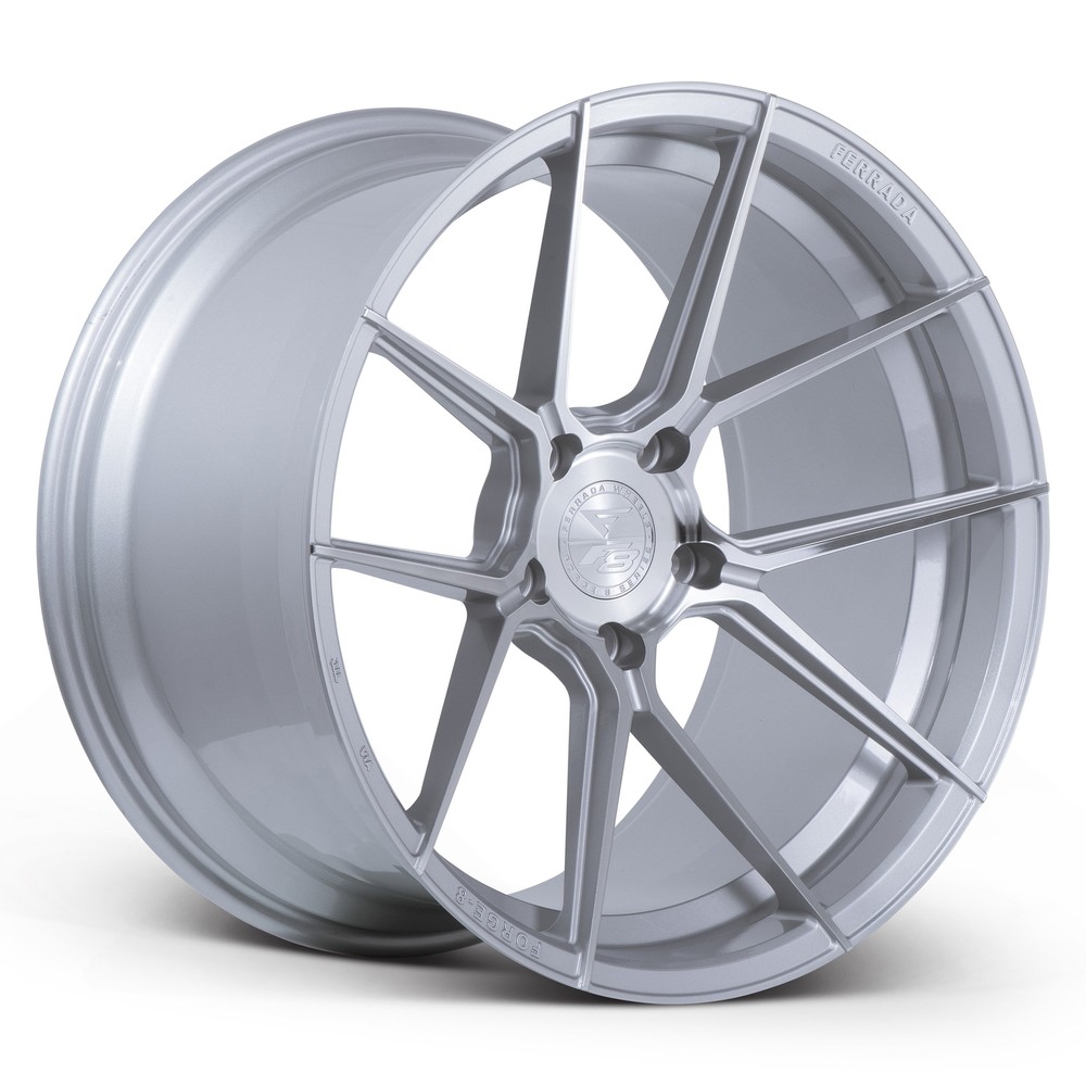Ferrada FORGE-8 FR8 20x10 Silver Wheel 40 Offset 5x120.65 Bolt Pattern 72.56mm Hub