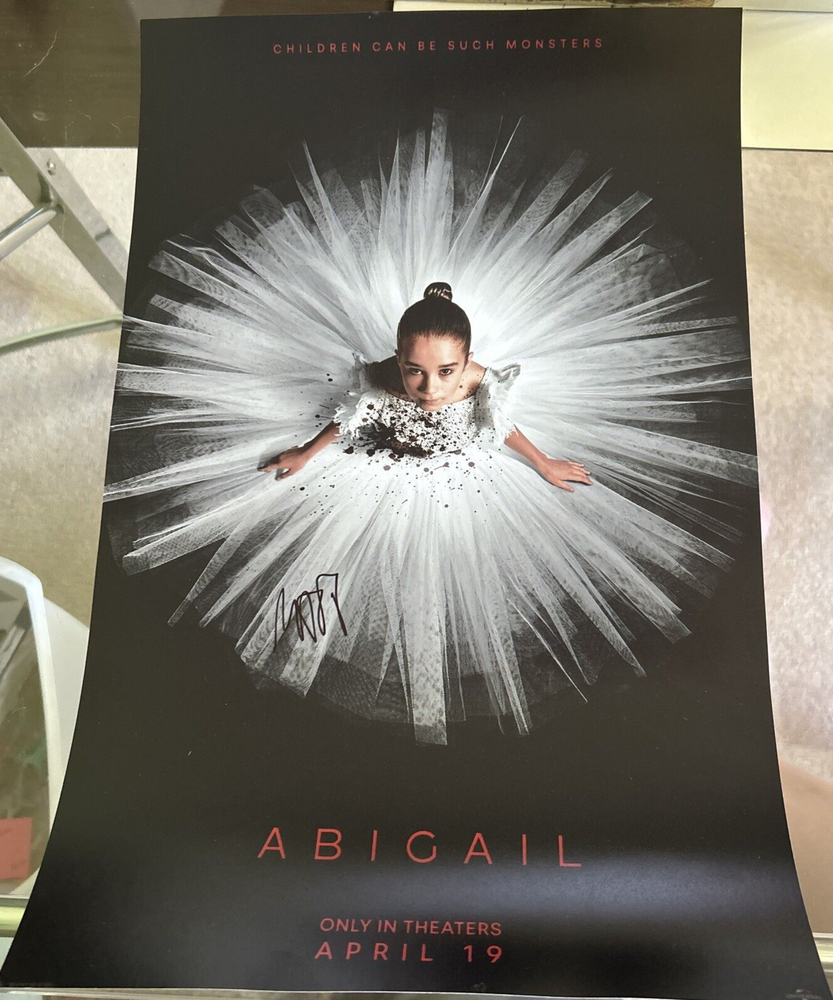 ABIGAIL Director Matt Bettinelli Olpin Signed Auto 11x17 Movie Poster-image