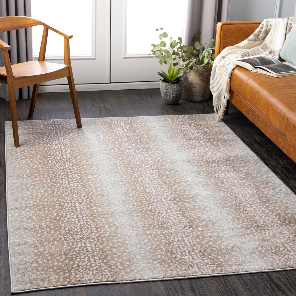 Pablo Antelope Print Area Rug,5'3