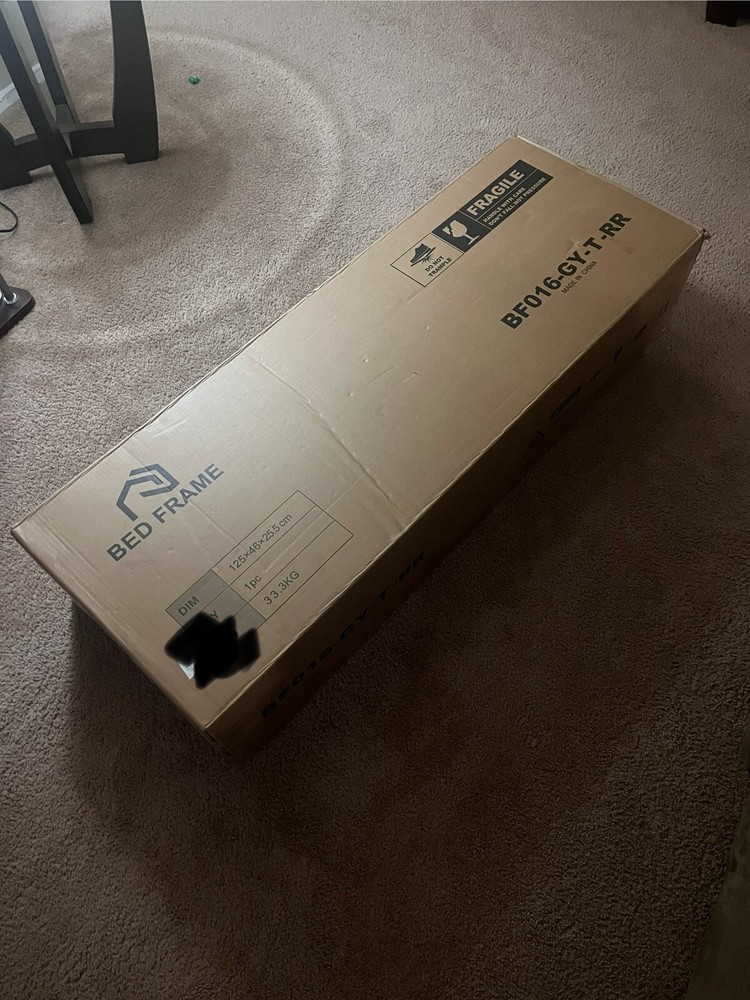 Twin Bed Frame with USB Charging RGB LED Lights and Storage Bench Easy Assembly