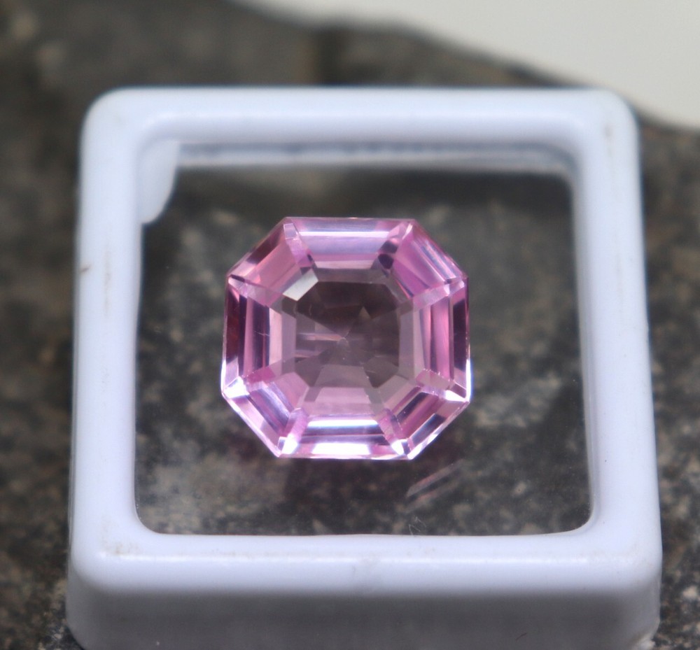 Certified Pink Spinel Radiant Cut 10ct Faceted Mined Spinel For Making Jewelry