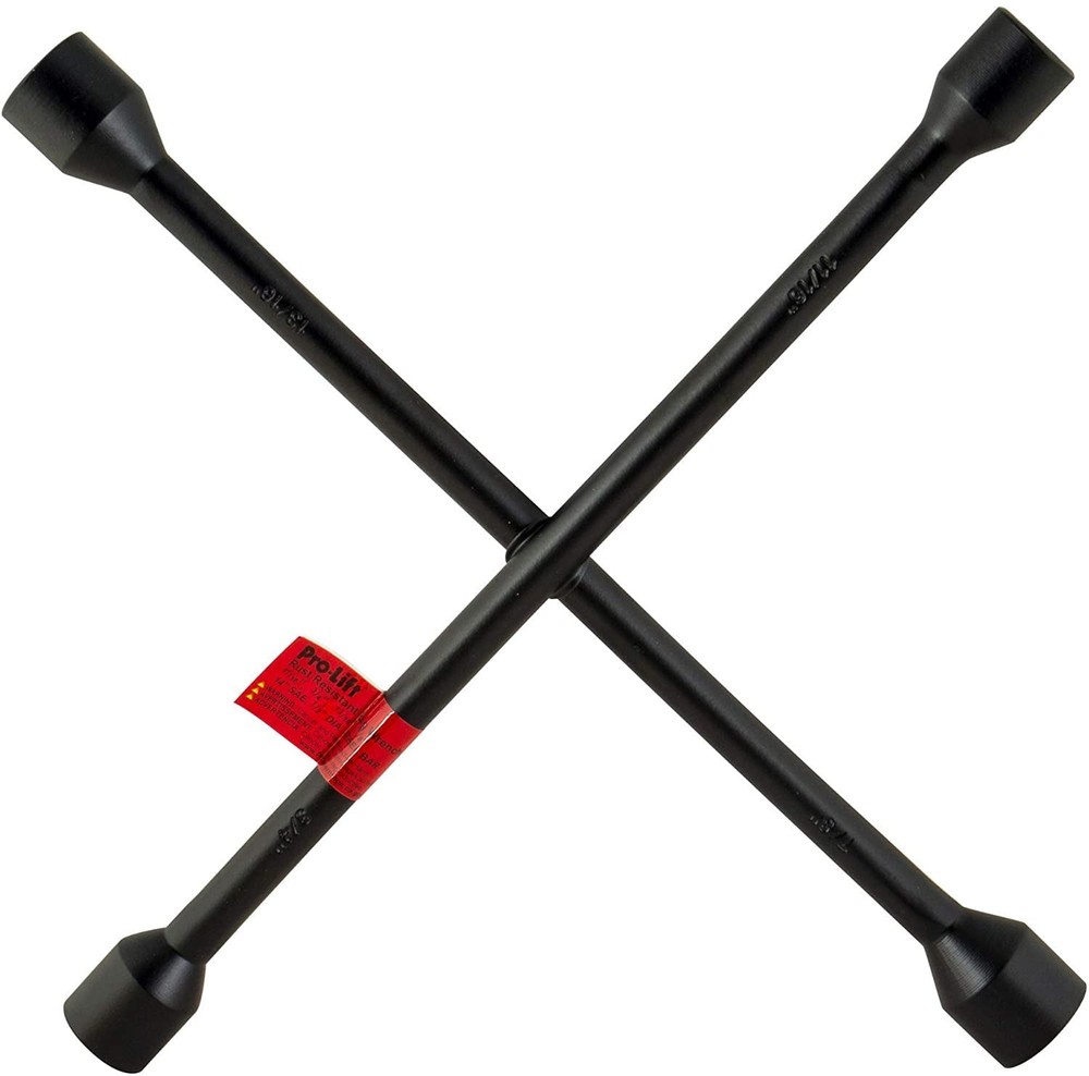 Pro-Lift W-9010P 14-Inch Heavy Duty SAE 4-Way Cross Lug Wrench