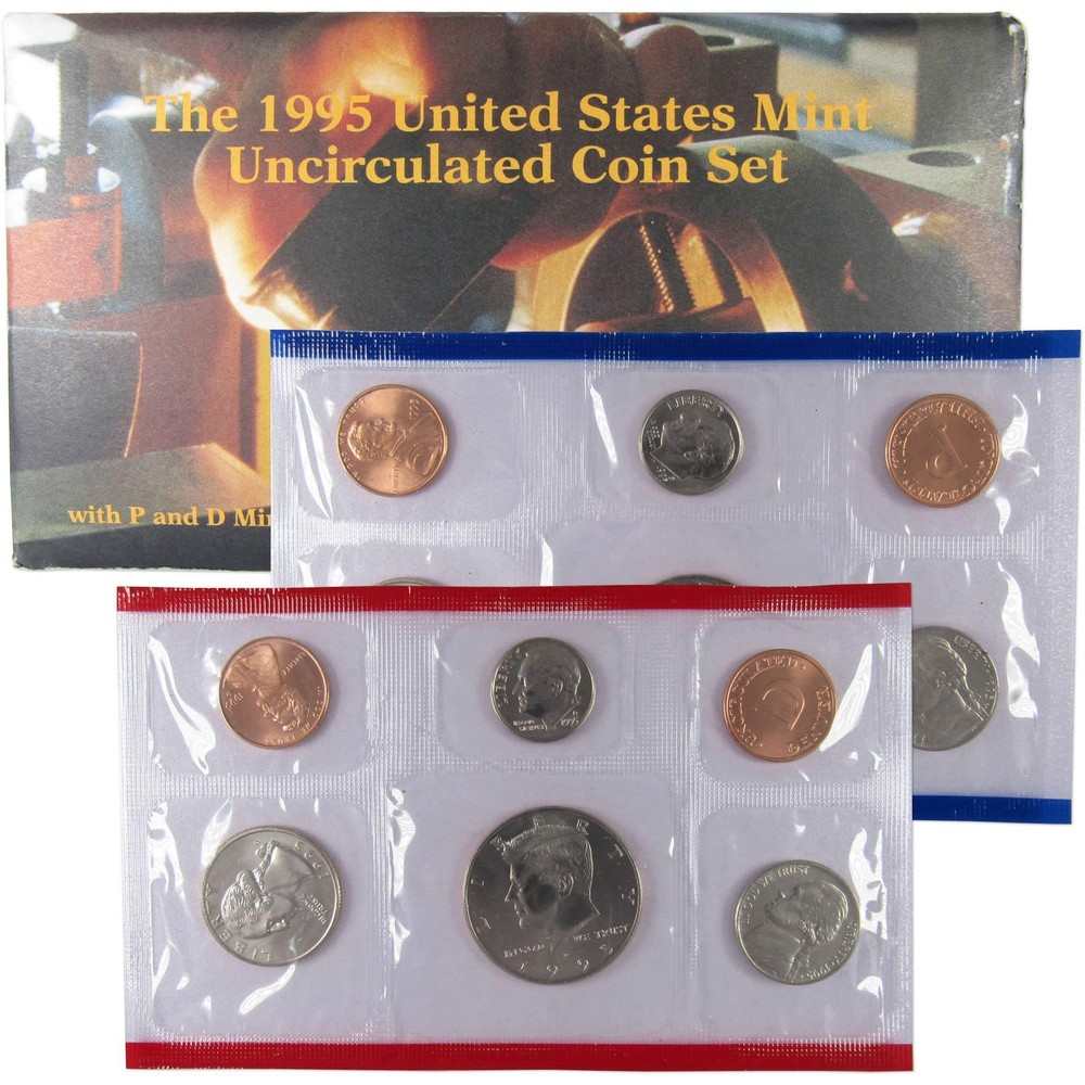 1995 Uncirculated Coin Set U.S Mint Original Government Packaging OGP
