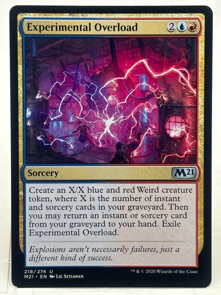 Experimental Overload NM* Core Set 2021 M21 ENGLISH 218/274 mtg -UnltdCards