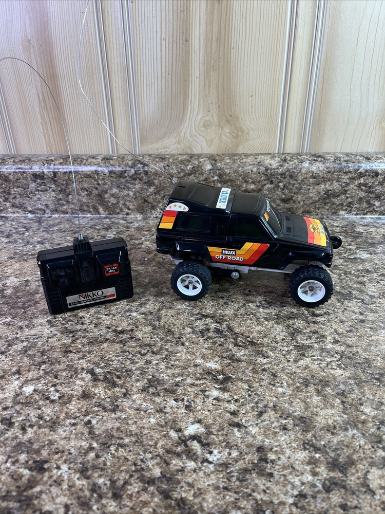 Vintage 1985 Nikko Hilux Off Road Camper Remote Control Car robot transformer