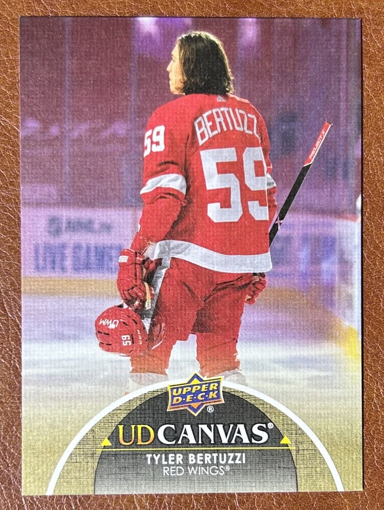2020-21 Upper Deck Series 1 Tyler Bertuzzi UD Canvas C29 Detroit Red Wings Hockey Card