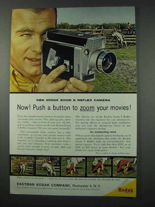 Explore the 1961 Kodak Zoom 8 Reflex Camera for Stunning Zoom Movies