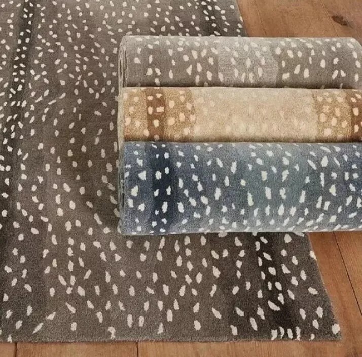 2x3 Ft Antelope Carpet Natural Animal Rugs Handmade Rug Kids Area Rug 60x90 Cm