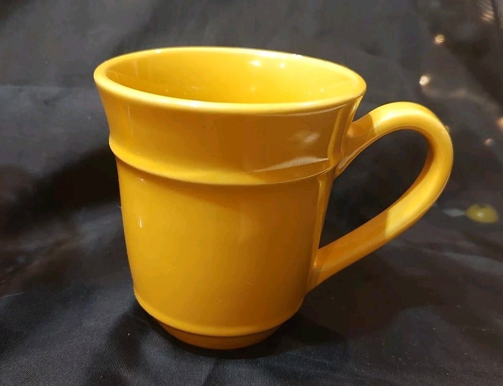 Citrus Grove 14 oz Yellow Mug for Coffee Tea or Hot Chocolate with Unique Design