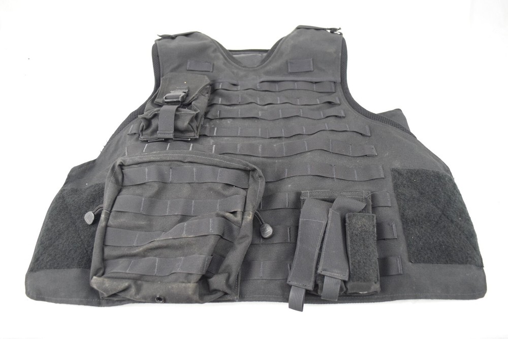 Tactical Molle Vest Bulletproof Carrier ABA 3XC-3XX1C No Inserts-image