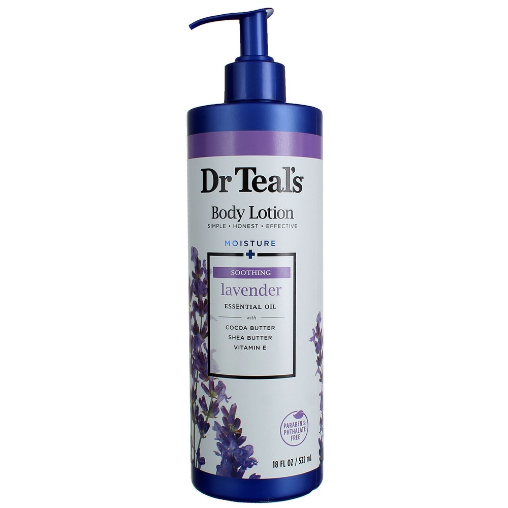 6 Pack Dr Teal's Moisture + Nourishing Body Lotion, Lavender, 18 fl oz