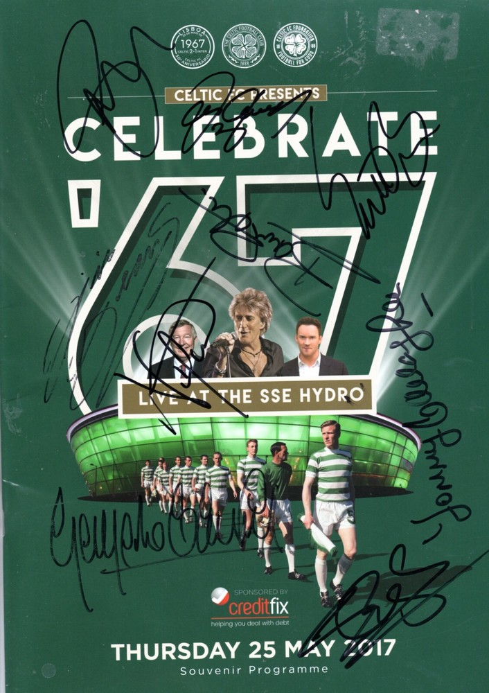 Celtic HAND SIGNED 67 Celebrate programme