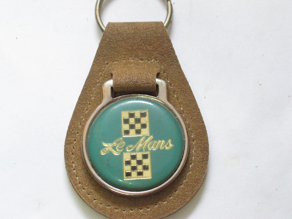 Le Mans Keychain Suede  Key Chain Tan