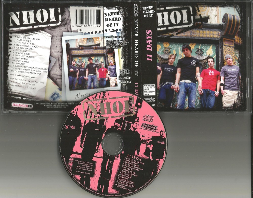 Nhoi NEVER HEARD OF IT 11 Days w/ 3 BONUS UNRELEASED TRX JAPAN CD USA seller