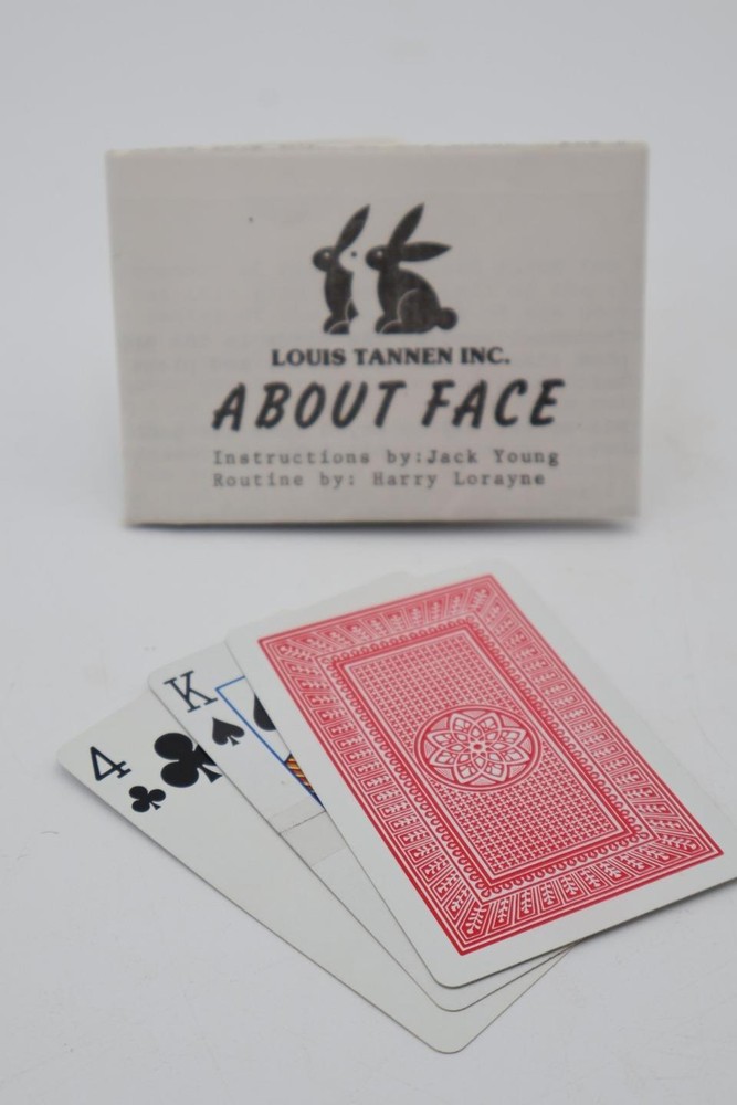 About Face by Harry Lorayne, Jack Young & Louis Tannen Inc Card Magic Trick-image