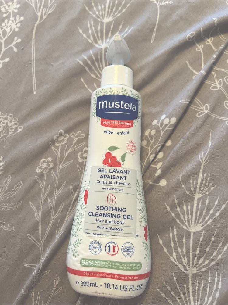 Mustela Baby Fragrance Free Soothing Hair and Body Wash 10.14 oz